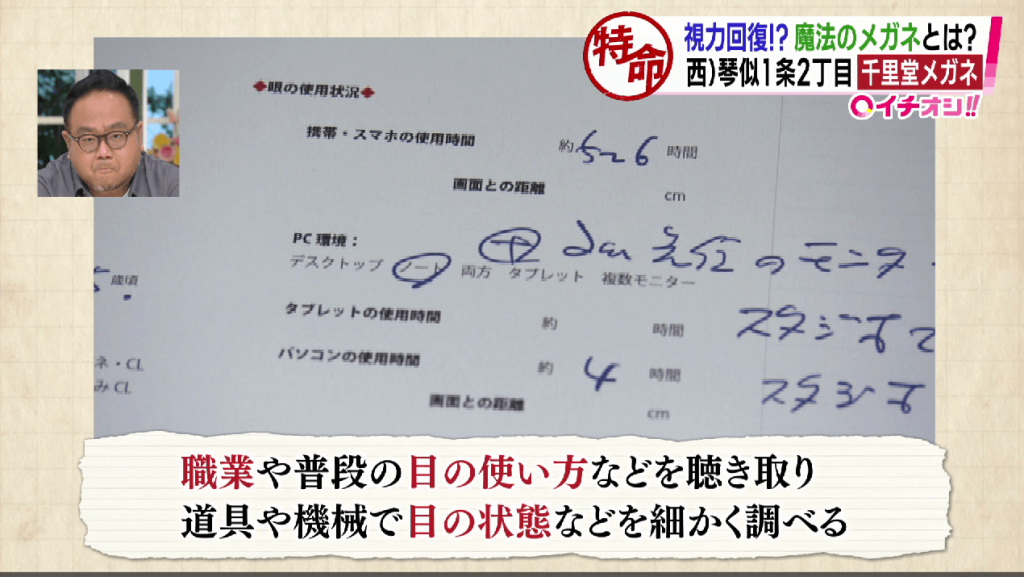 「適切な度数」とは「見る距離に応じた度数」